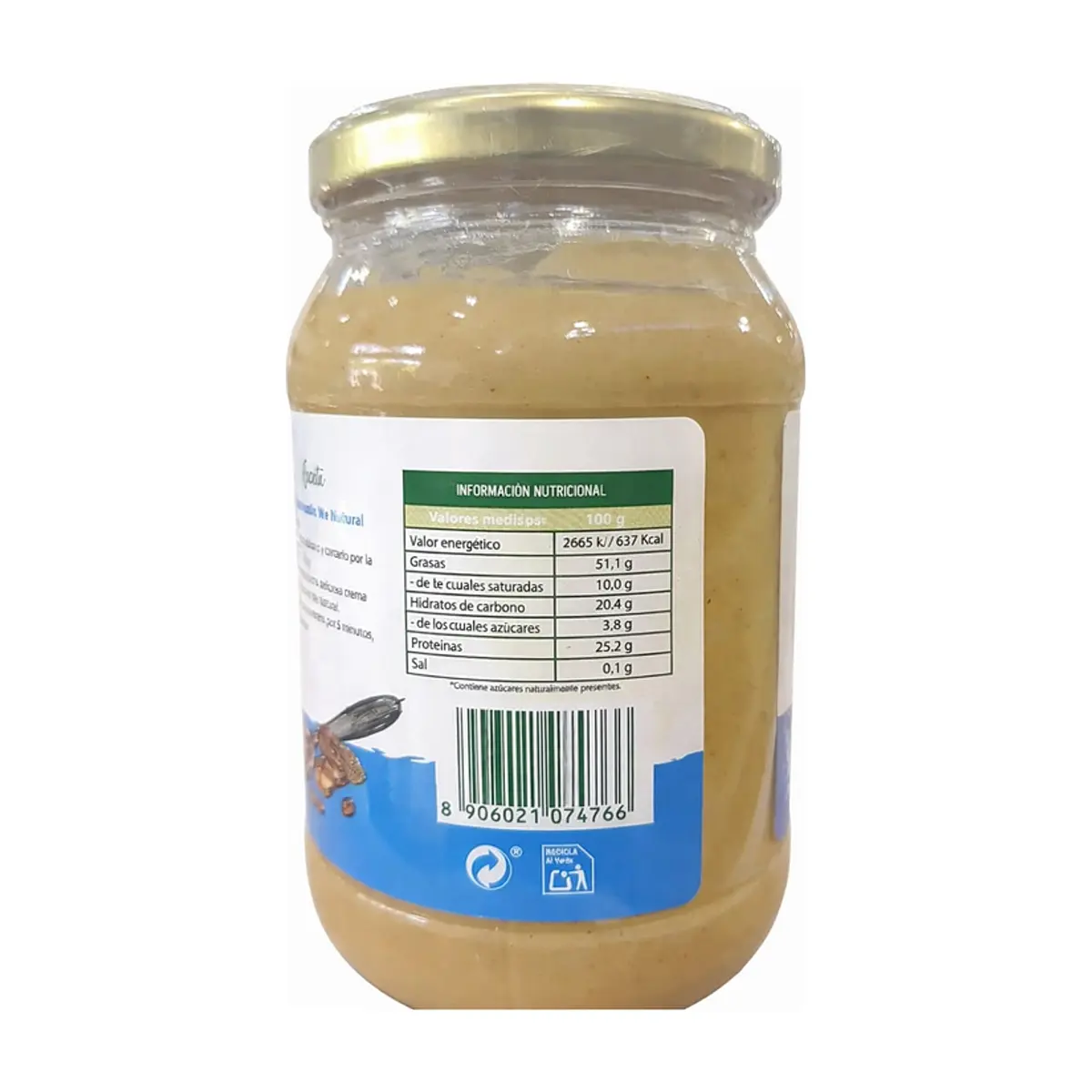 Crema de cacahuete We Natural (475 g / 1.05 lb) - Thumbnail 3