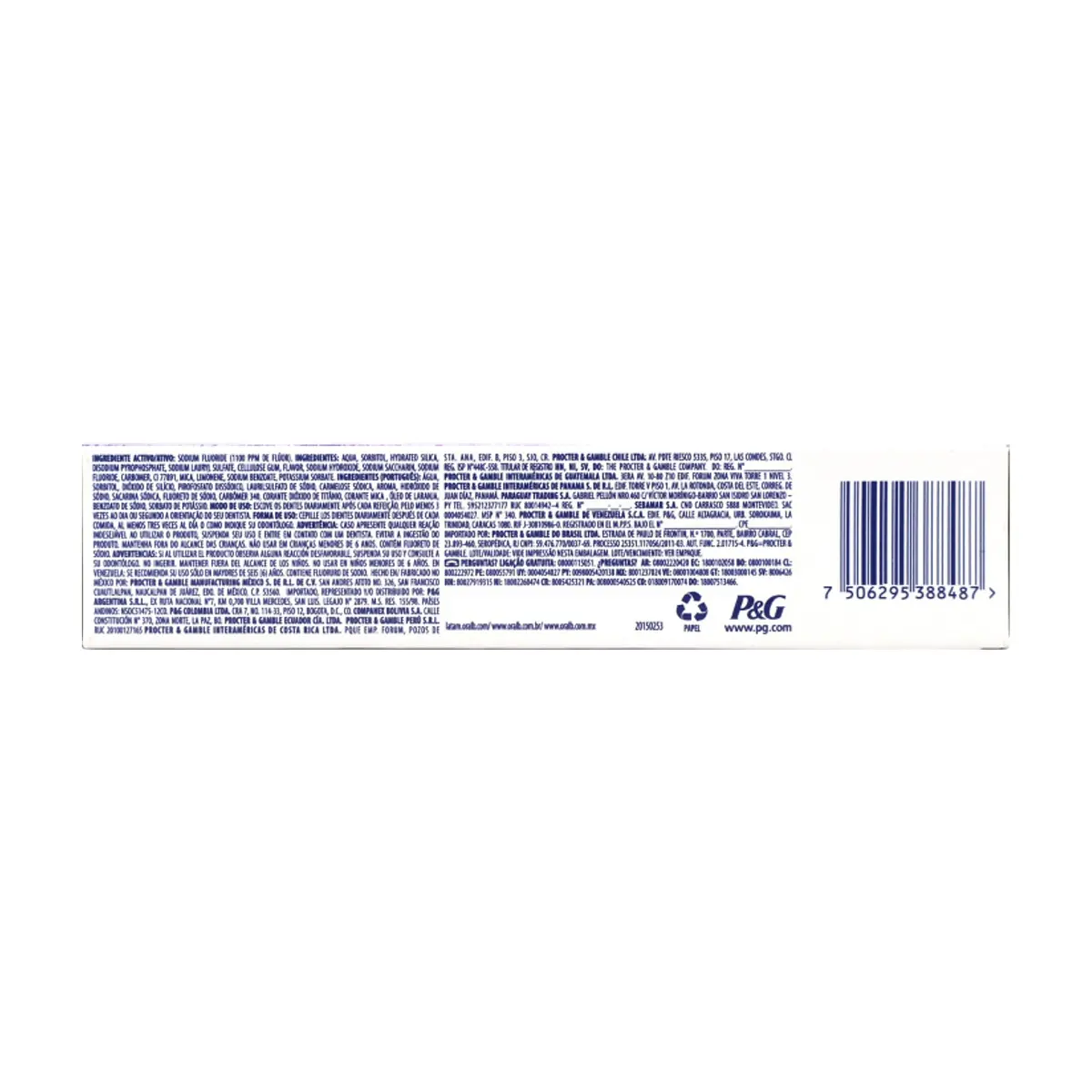 Pasta dental anticaries con flúor Oral-B (53 ml) - Thumbnail 3