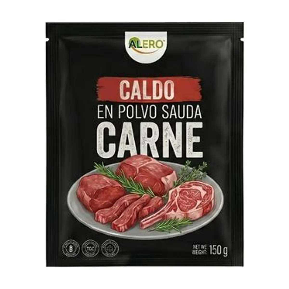 Caldo Concentrado en Polvo Sabor Carne (36U X 7gr) MACROFOOD - Image 1