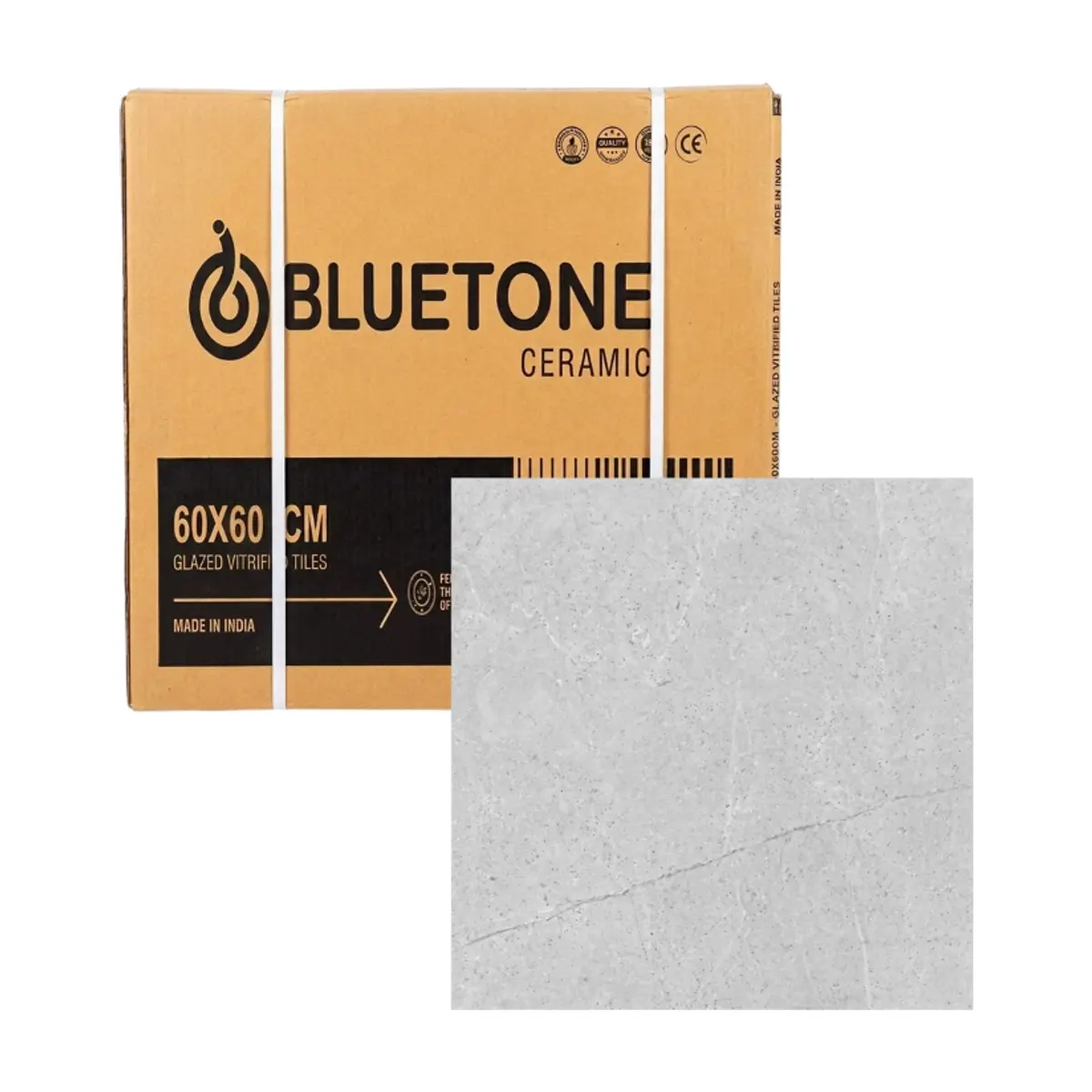 Caja de losas de cerámica meek pearl pulida 600 mm x 600 mm Bluetone (4 U)