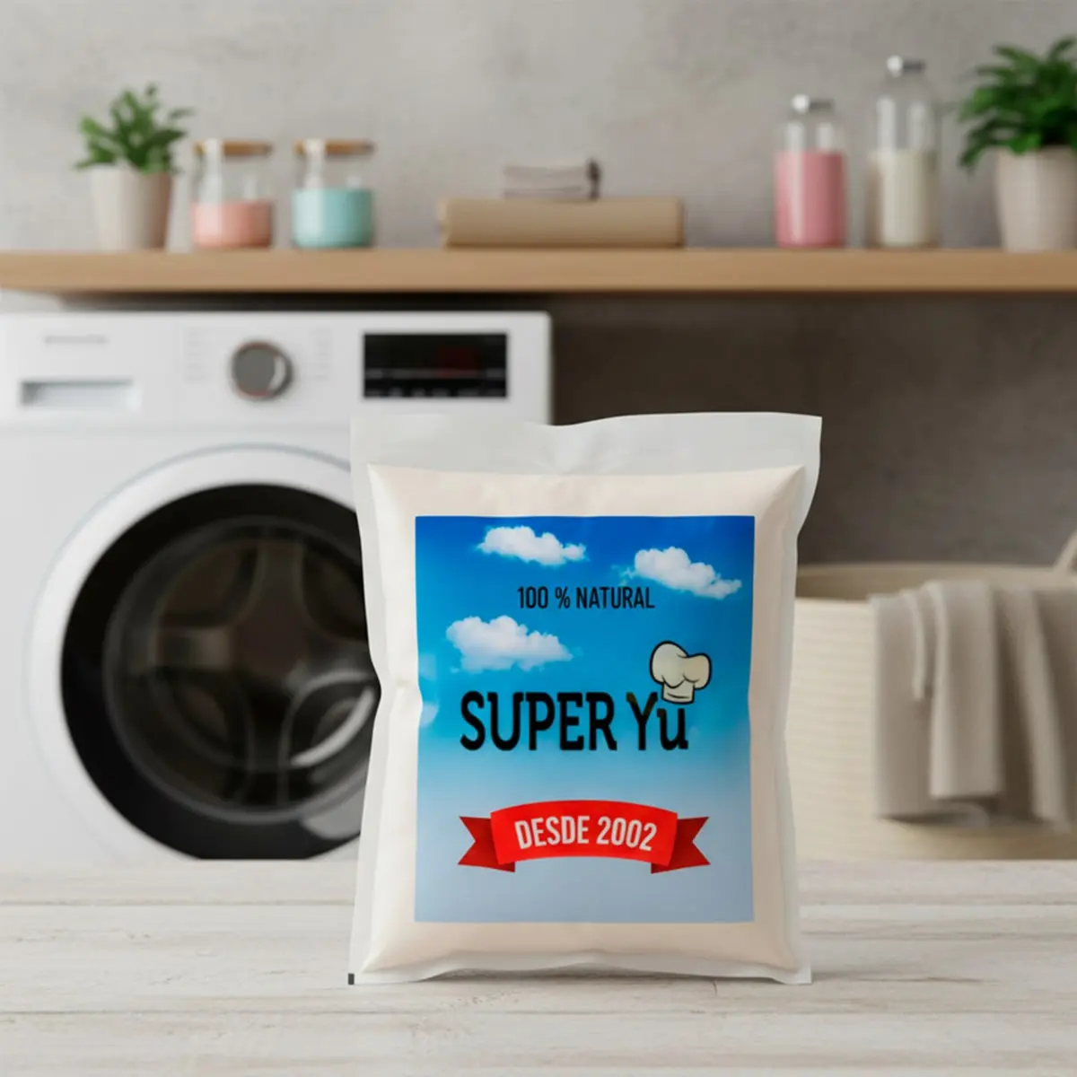Detergente en polvo con aroma a flores Super Yu (1 kg / 2.2 lb) - Thumbnail 2