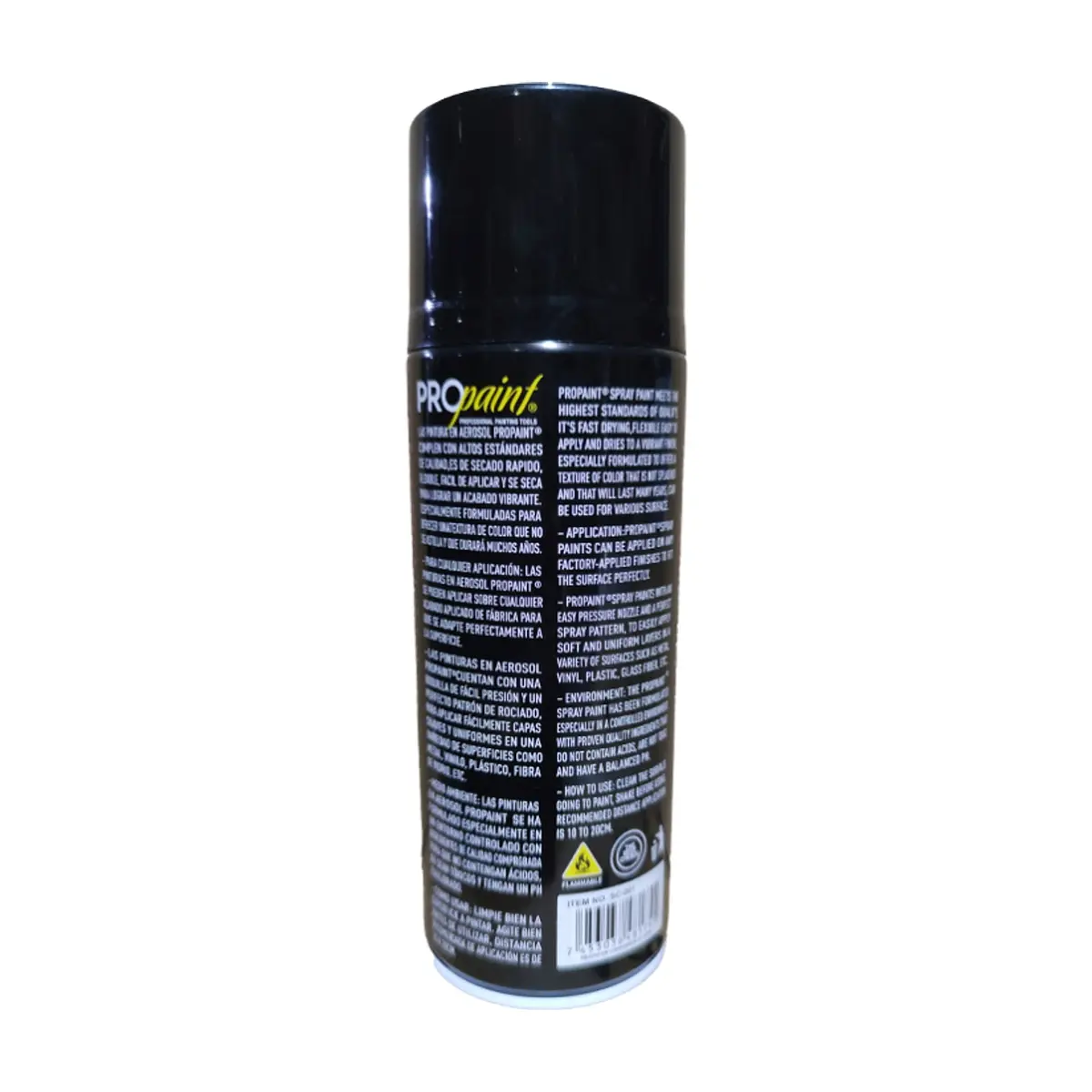 Pintura en aerosol color negro brillante Propaint (400 ml) - Thumbnail 8
