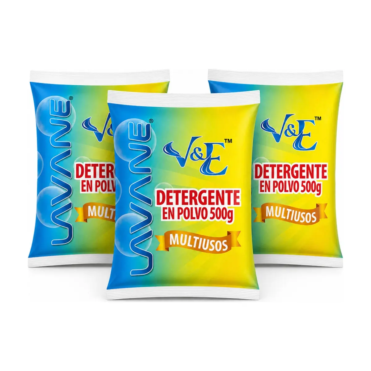 Detergente en polvo multiuso con aroma floral Lavane (3 x 500 g / 1.1 lb)