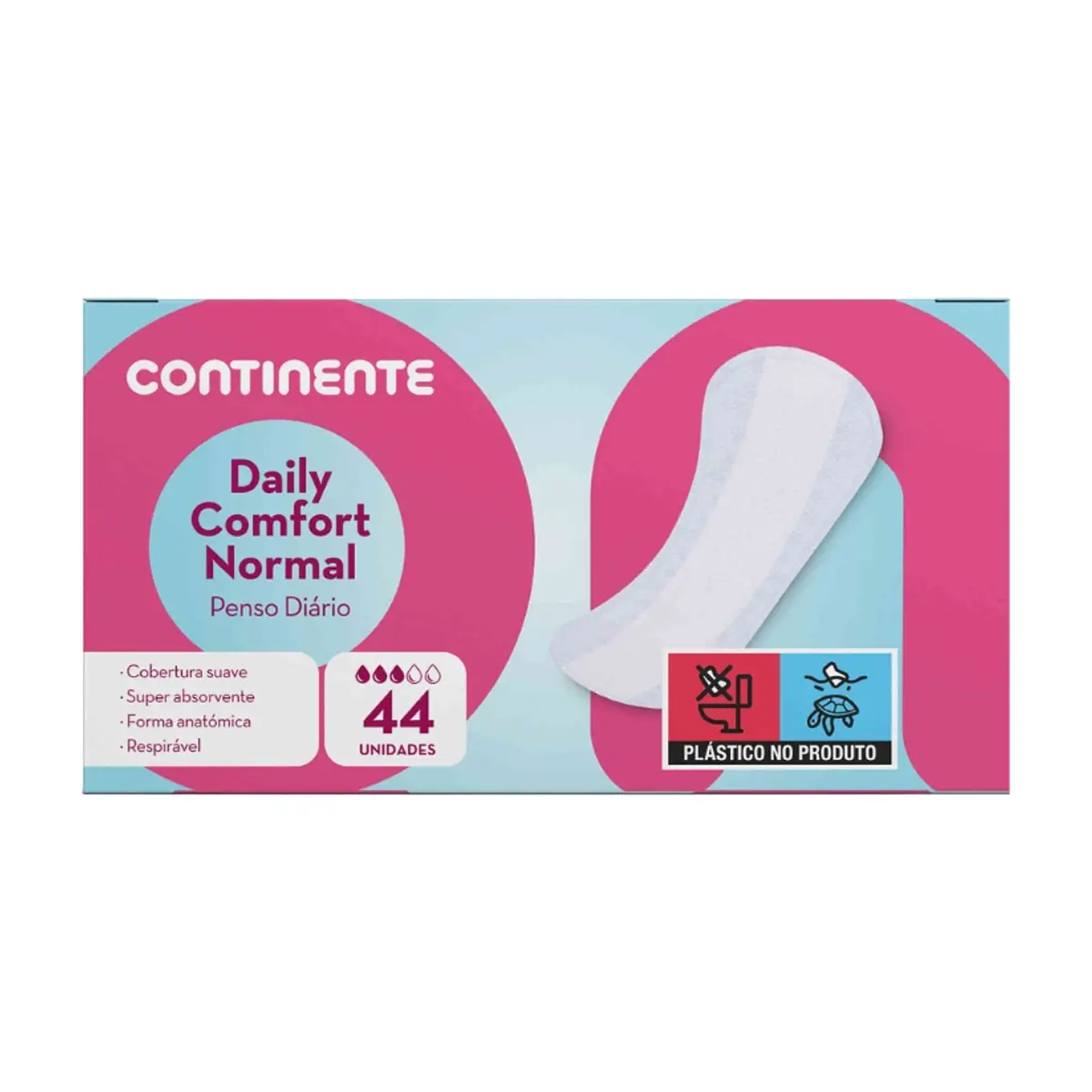 Compresas diarias Comfort Normales Continente (44 U)