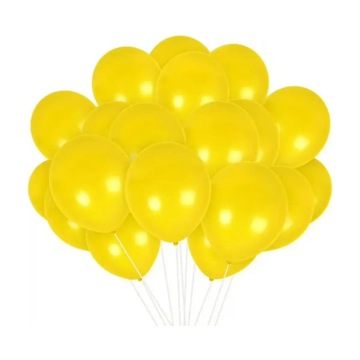 Paquete de globos amarillos