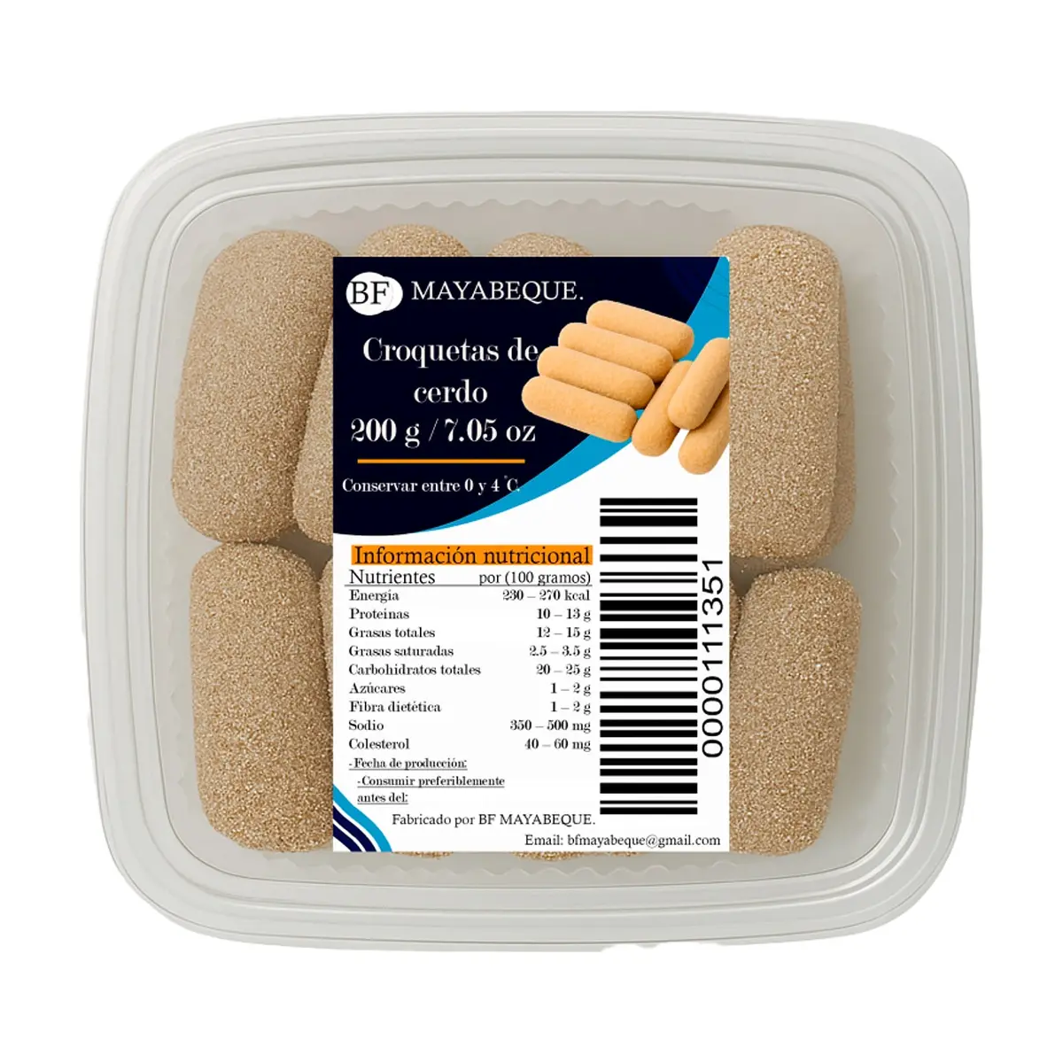 Croquetas de cerdo BF Mayabeque (200 g / 7.05 oz) - Thumbnail 4