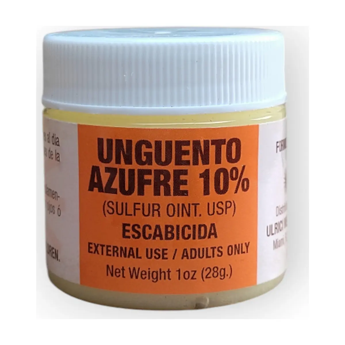 Ungüento de azufre 10% Ulrici (28 g / 1 oz) - Thumbnail 3