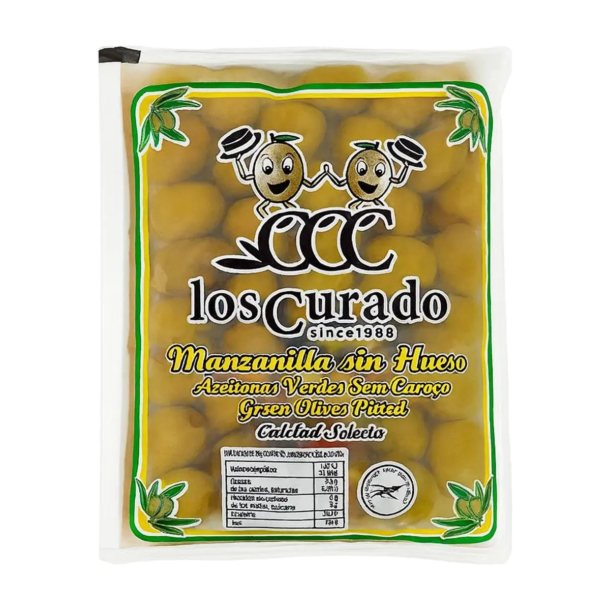 Aceitunas manzanilla sin hueso Los Curado (180 g / 6.34 oz)