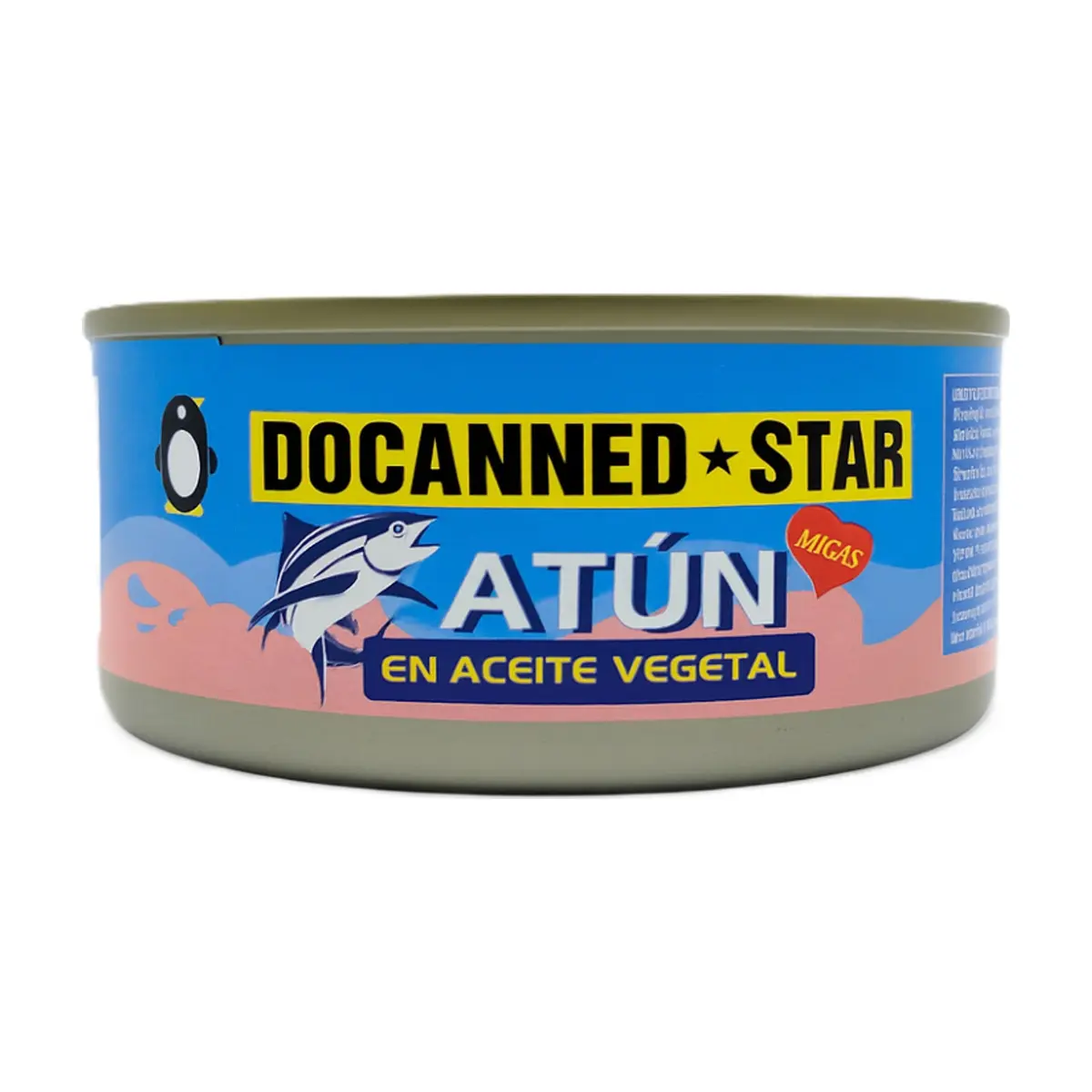 Atún en aceite vegetal Docanned Star (140 g / 4.9 oz)