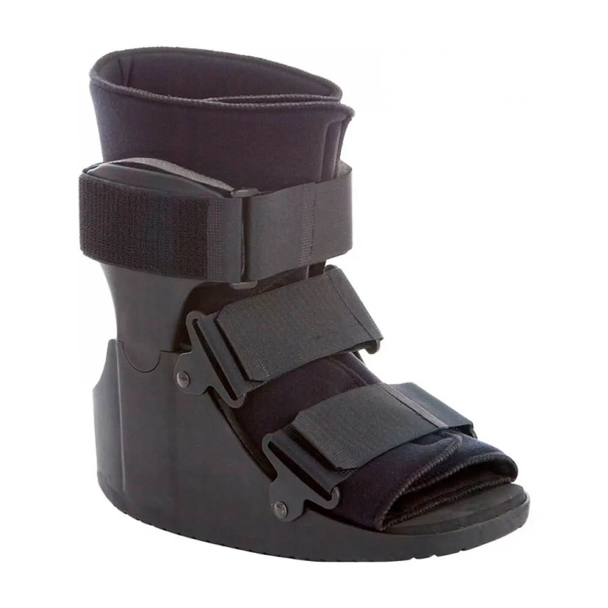 Bota ortopédica corta negra de lujo Medline (Talla: M)