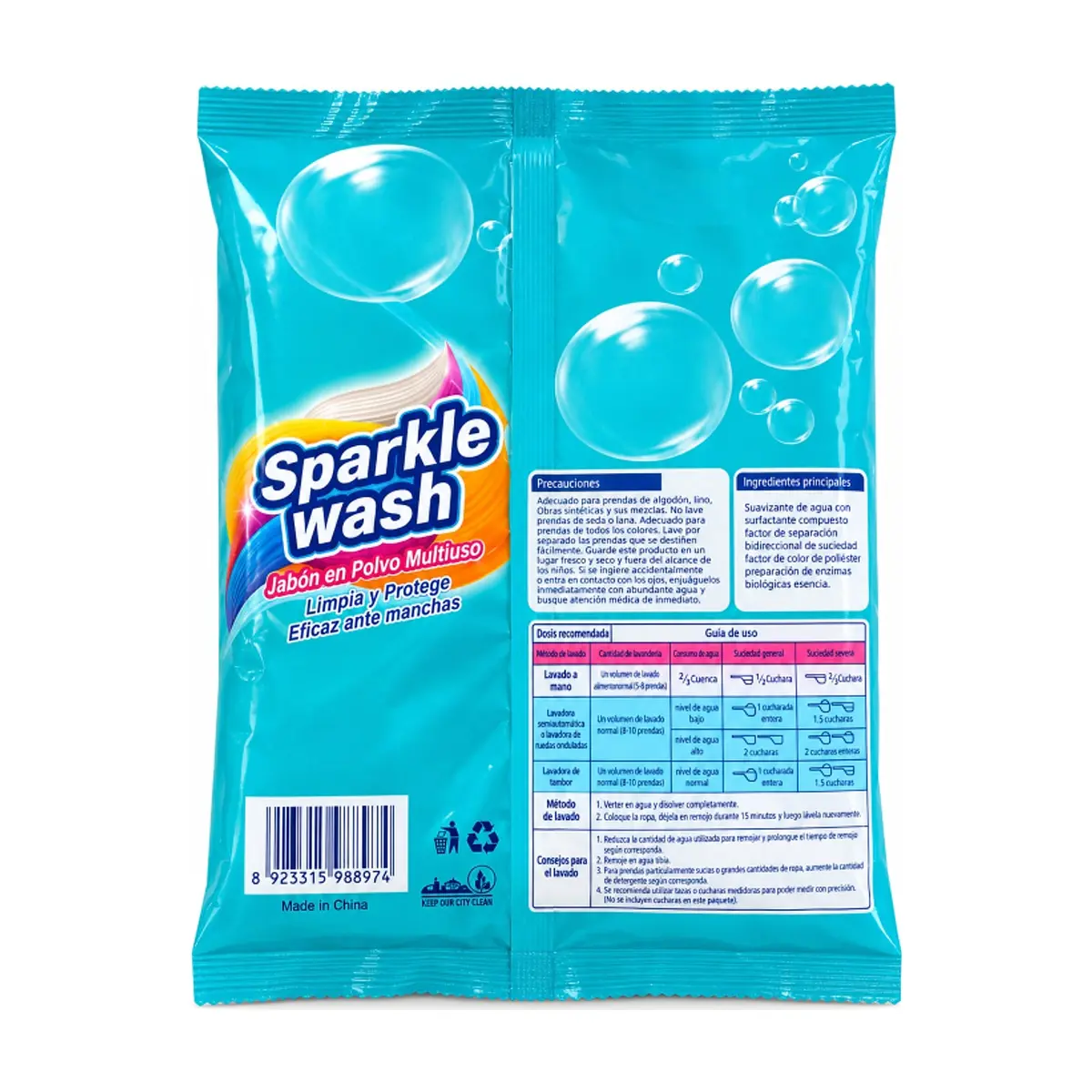 Detergente en polvo Sparkle Wash (500 g / 1.1 lb) - Thumbnail 2