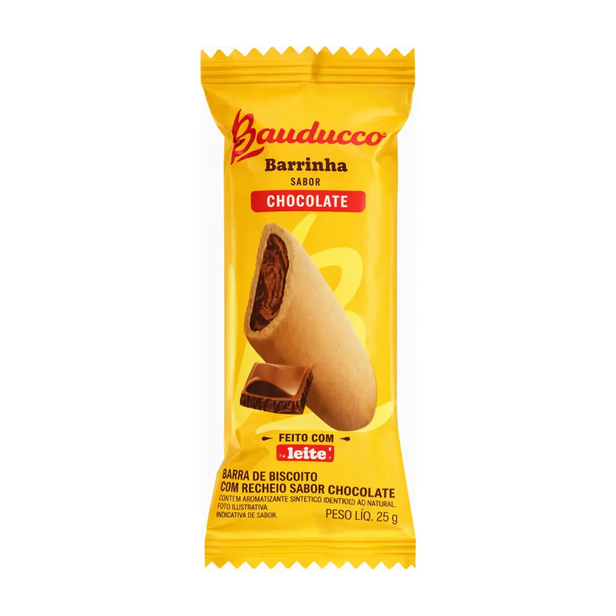 Bizcocho con relleno sabor a chocolate Bauducco (25 g)