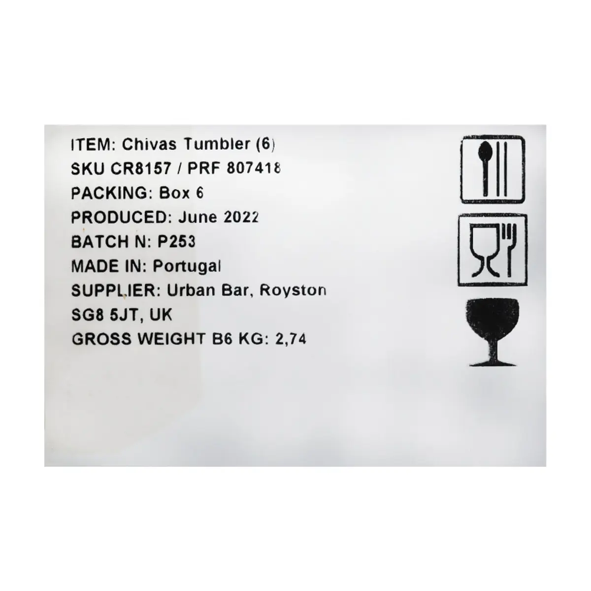 Juego de vasos Chivas Regal (6 U) - Thumbnail 4