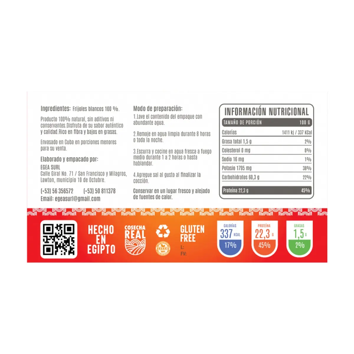 Frijoles blancos Cosecha Real (3 x 500 g / 1.1 lb) - Thumbnail 3