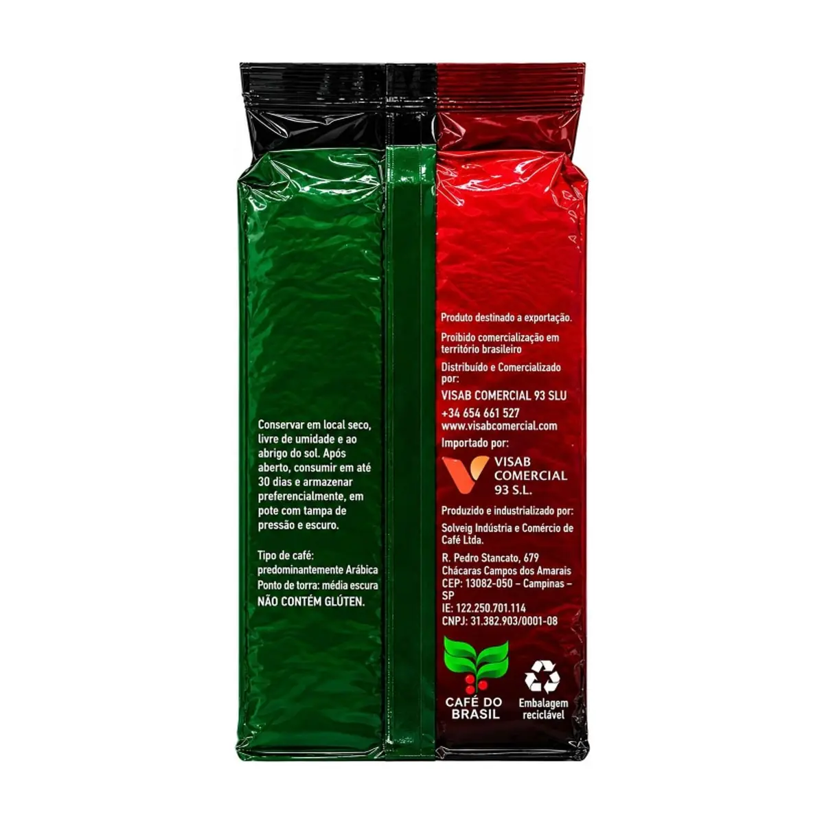 Café espresso sabor tradicional cubano Visab Coffee (250 g / 8.81 oz) - Thumbnail 3
