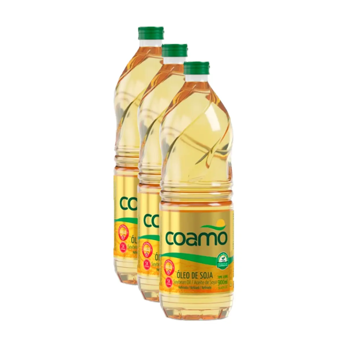 Aceite de soja refinado Coamo (3 x 900 ml)