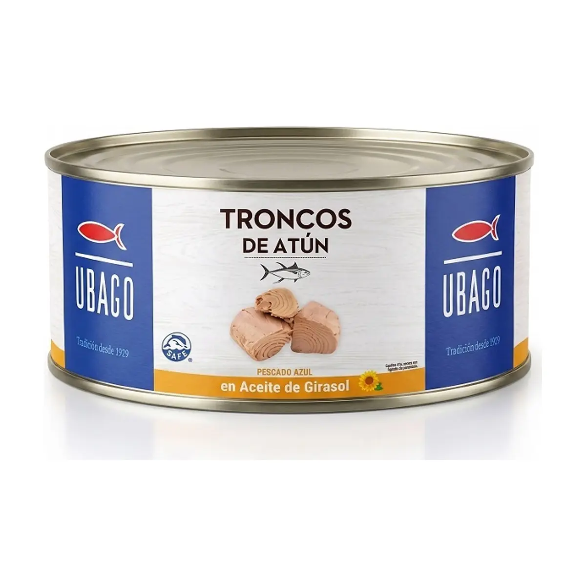 Troncos de Atún en Aceite de Girasol (950g) UBAGO