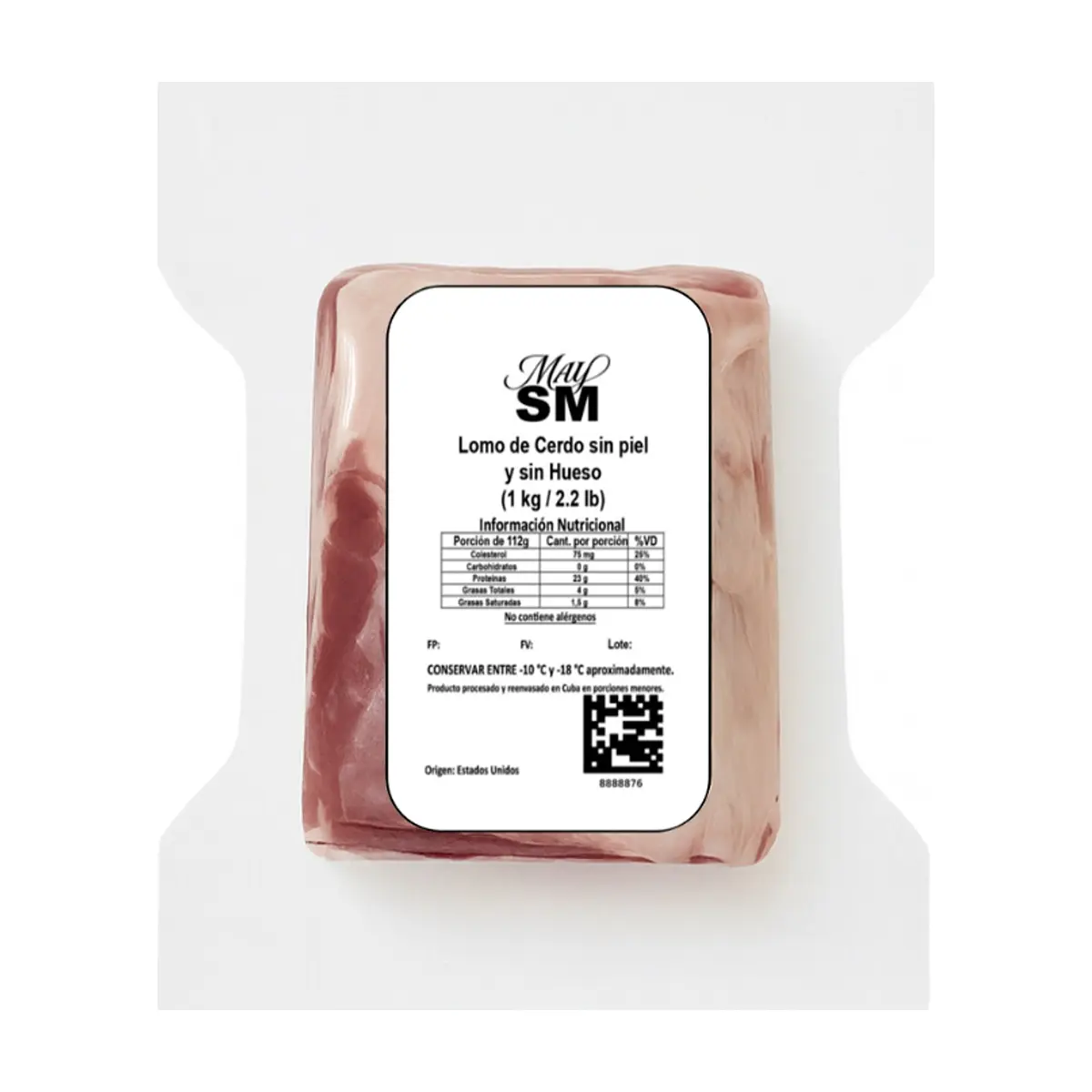 Lomo de cerdo sin hueso y sin piel May SM (1 kg / 2.2 lb) - Thumbnail 3