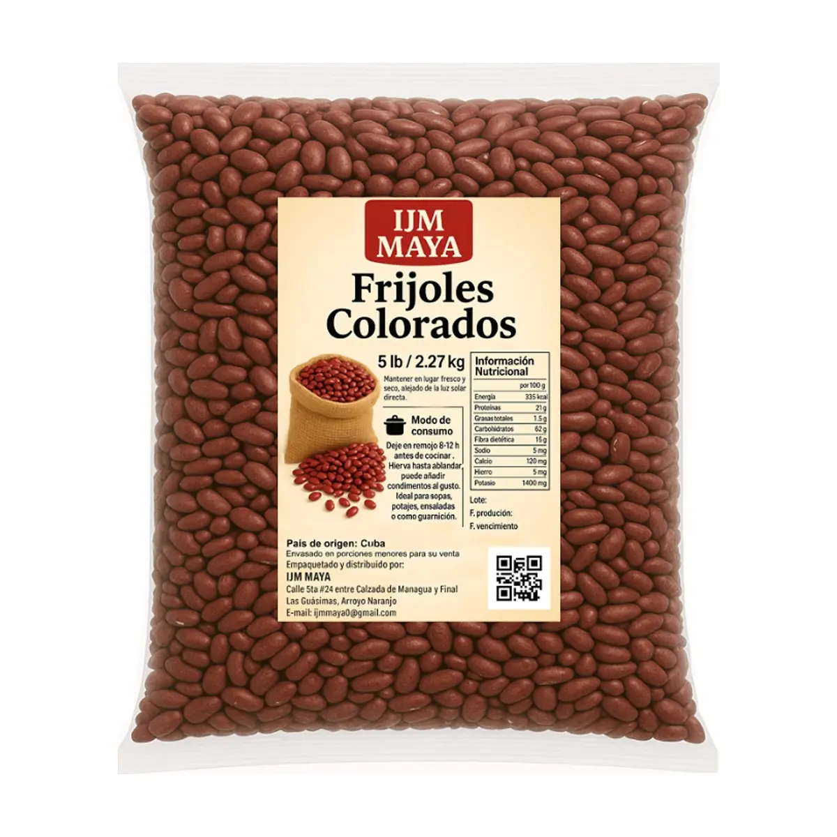 Frijoles colorados IJM Maya (2.26 kg / 5 lb) - Thumbnail 2