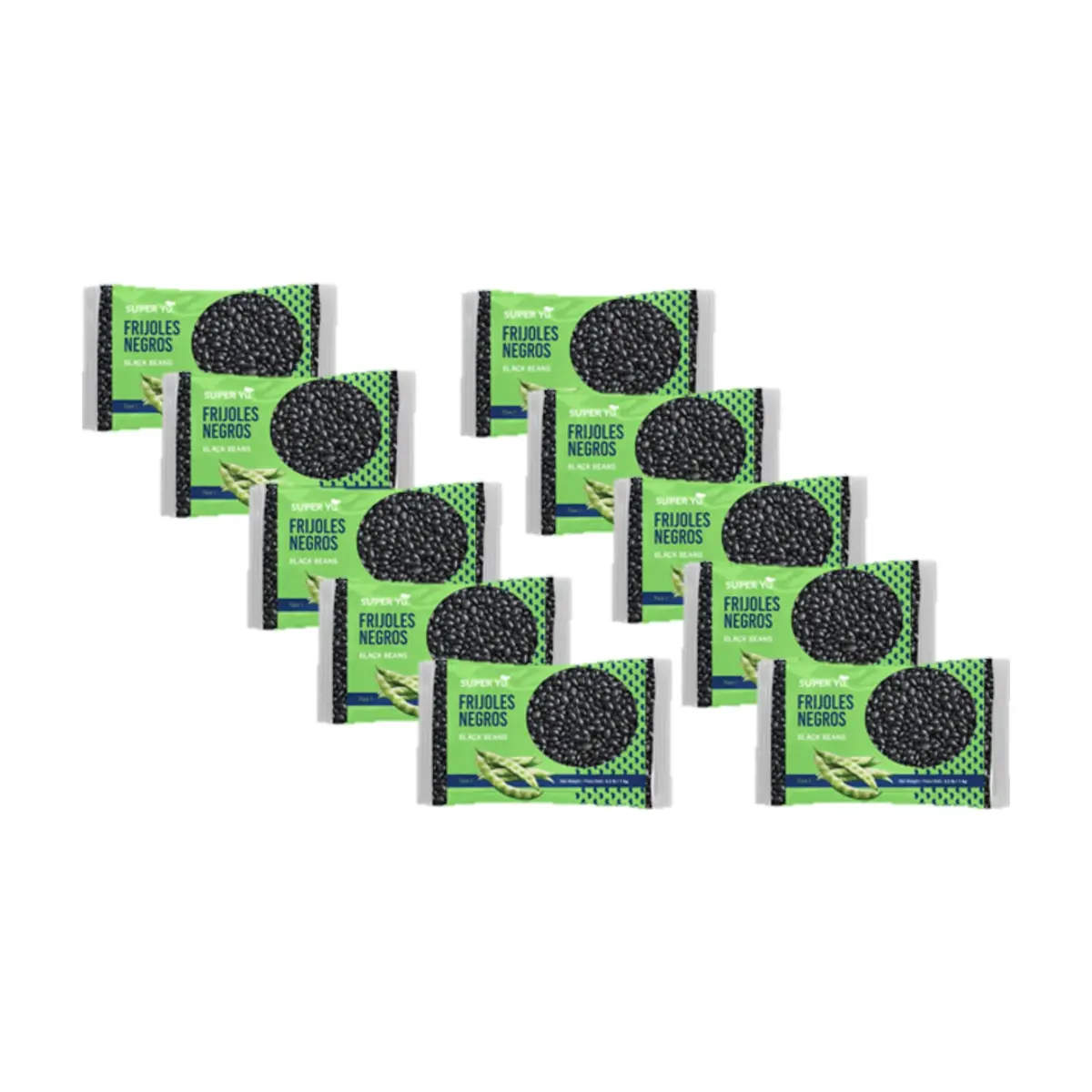 Frijoles negros Super Yu ( 10 x 1 kg / 2.2 lb)