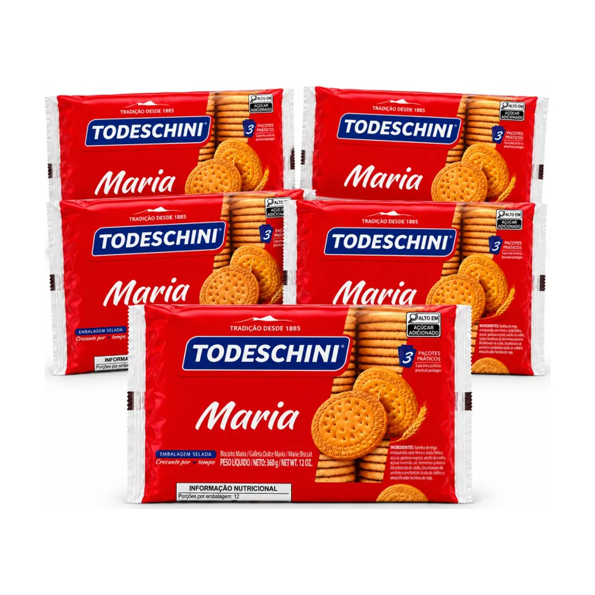 Galletas María Todeschini (5 x 360 g / 12.7 oz) - Miniatura 1