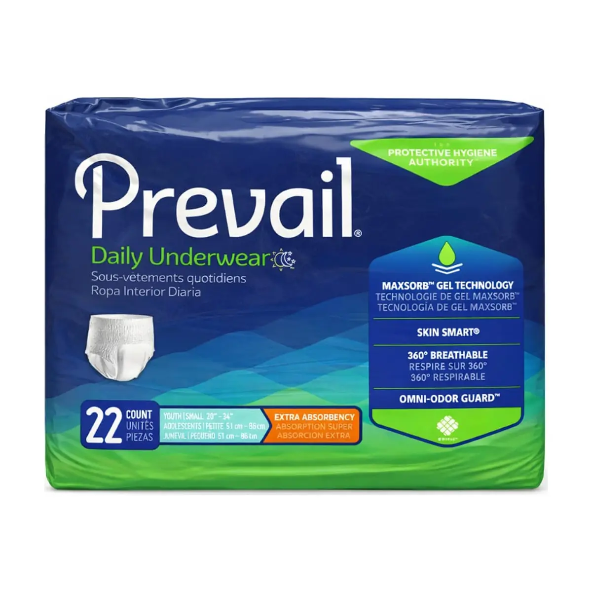 Pañales desechables para adultos talla S Prevail (22 U) - Imagen 1