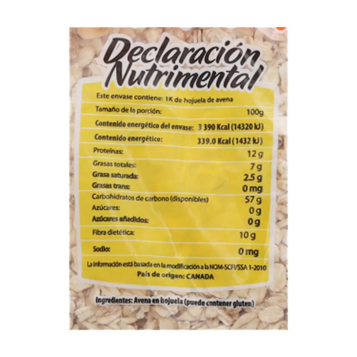 Avena en hojuela La Merced (400 g / 14.11 oz) - Thumbnail 3