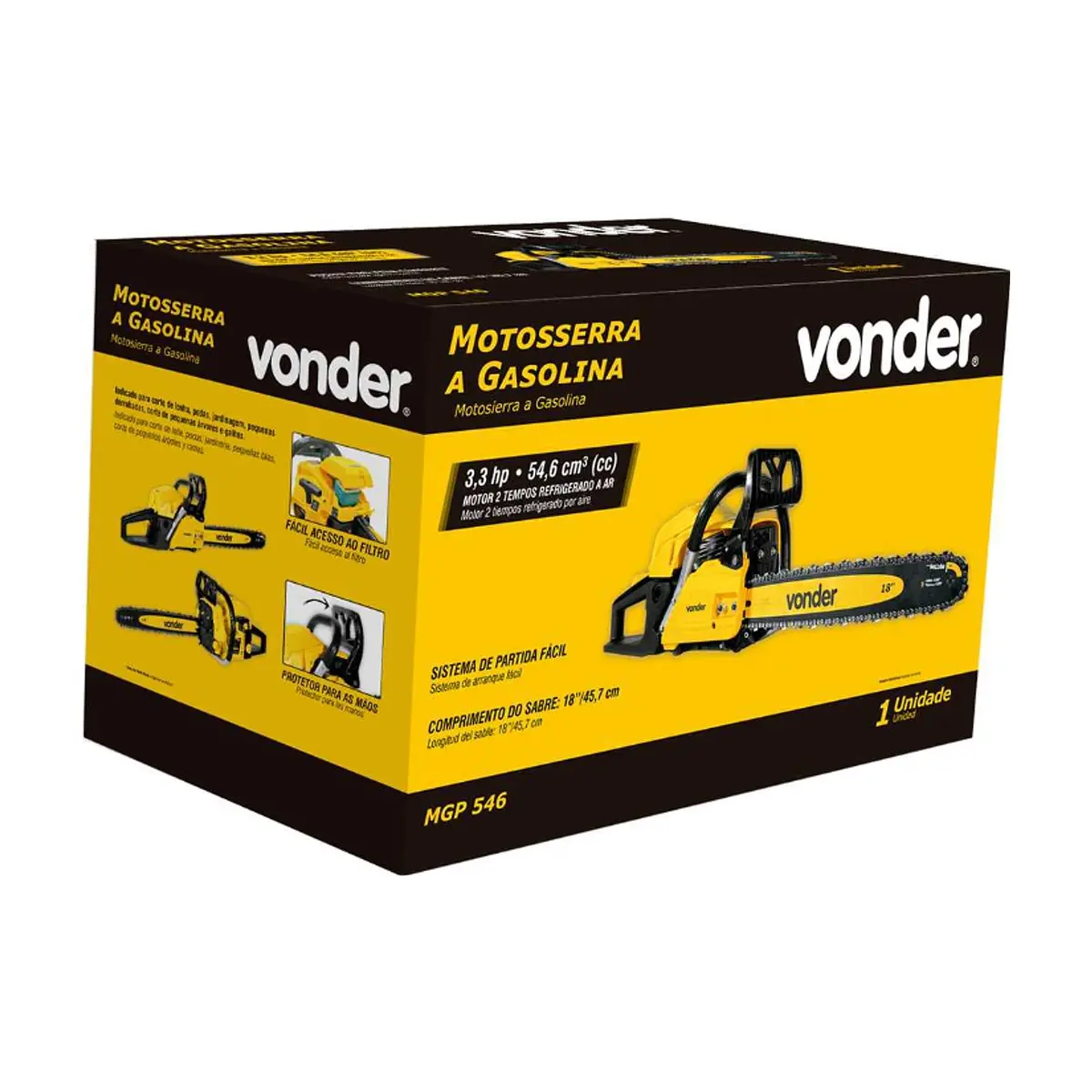 Motosierra a gasolina 54.6CC Vonder MGP546 - Thumbnail 3