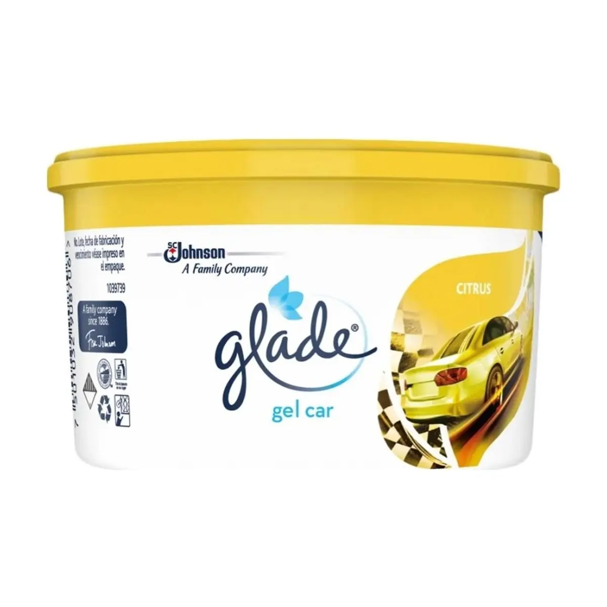 Aromatizante de ambiente en gel para carro fragancia cítrica Glade (70 g / 2.47 oz) - Miniatura 1