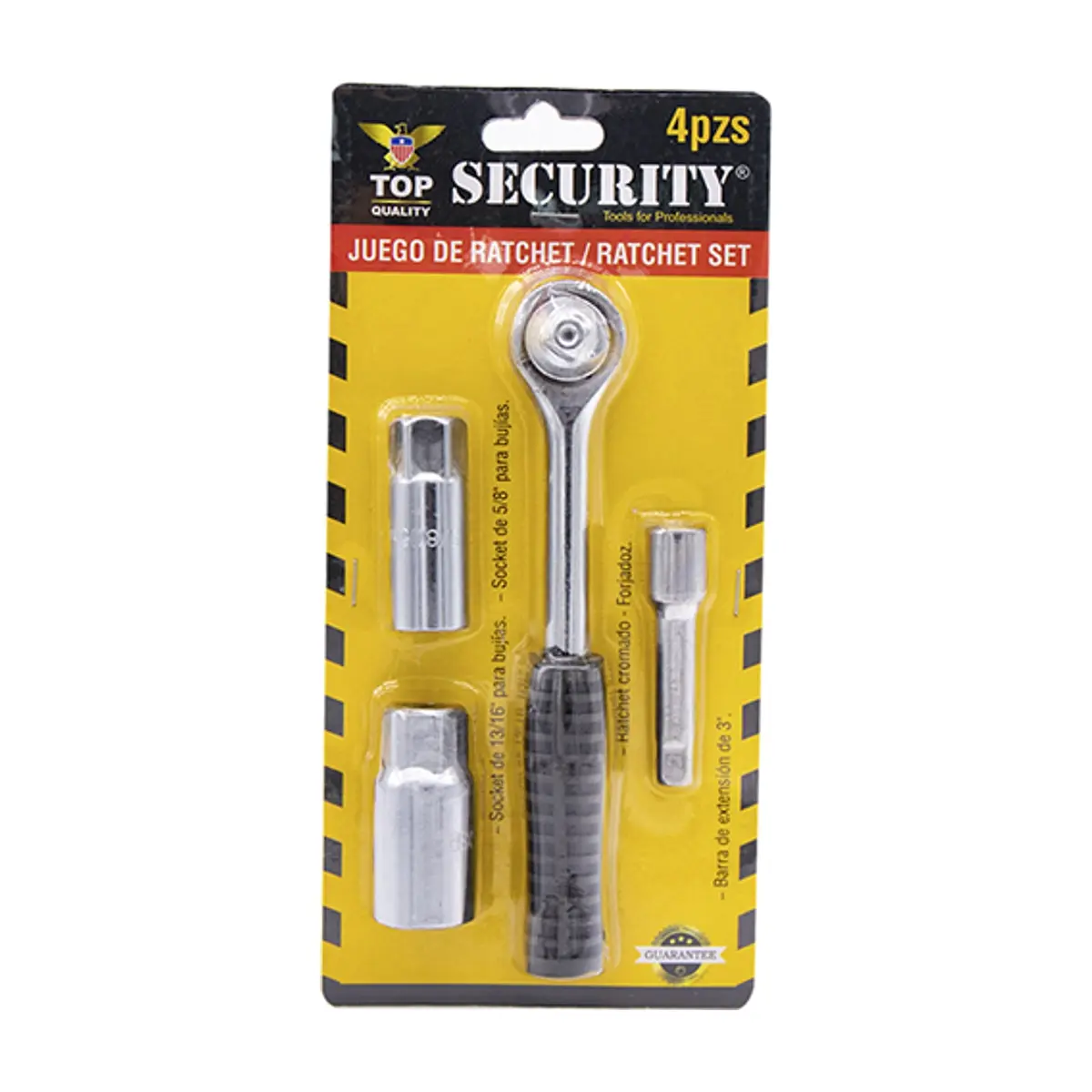 Juego de ratchet de 4 piezas Security