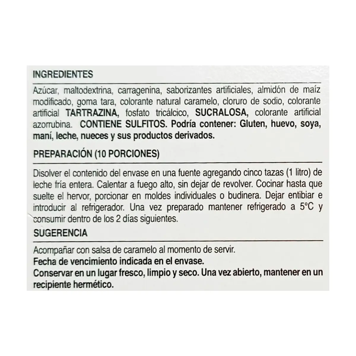 Flan sabor manjar Macro Food (90 g / 3.17 oz) - Thumbnail 4