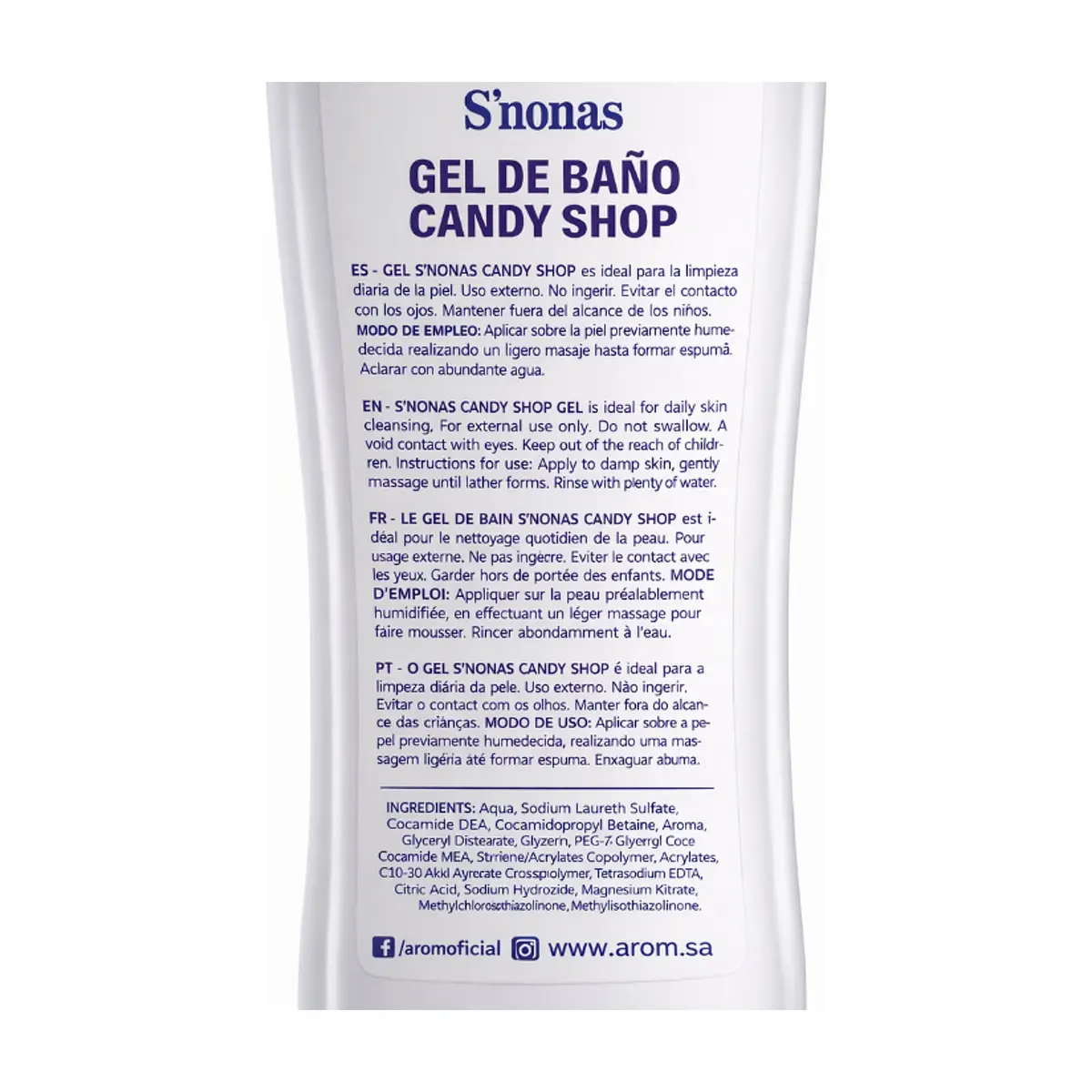 Gel de baño Candy Shop S'nonas (750 ml) - Thumbnail 7