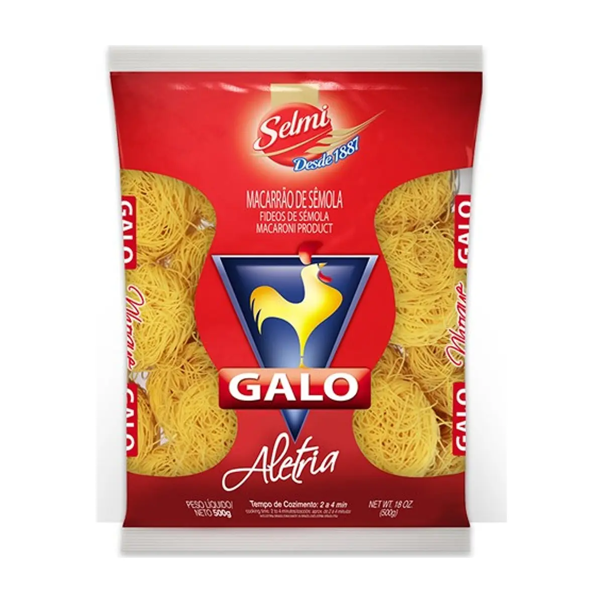 PASTA ALETRIA (FIDEOS) 500G GALO