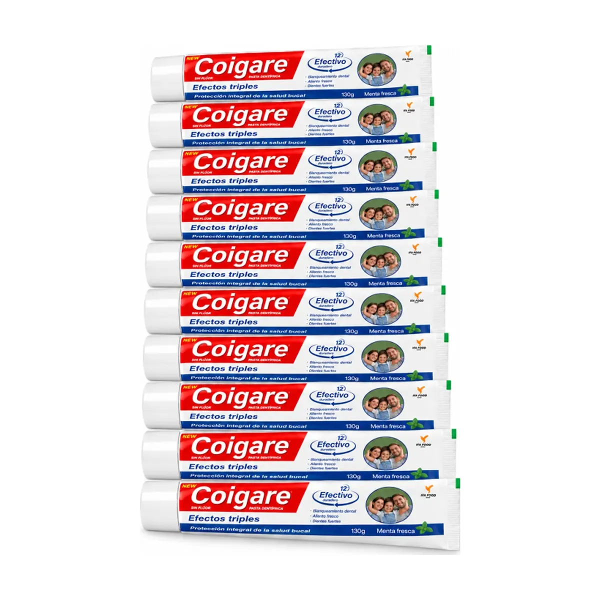 Pasta dental con sabor a menta Coigare (10 x 130 g / 4.59 oz)