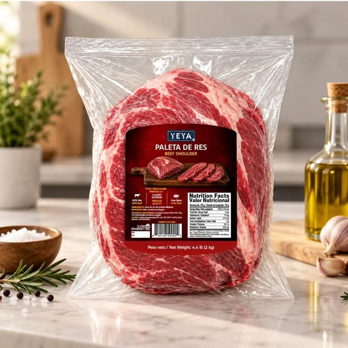 Paleta de res YEYA (2 kg / 4.4 lb) - Miniatura 4