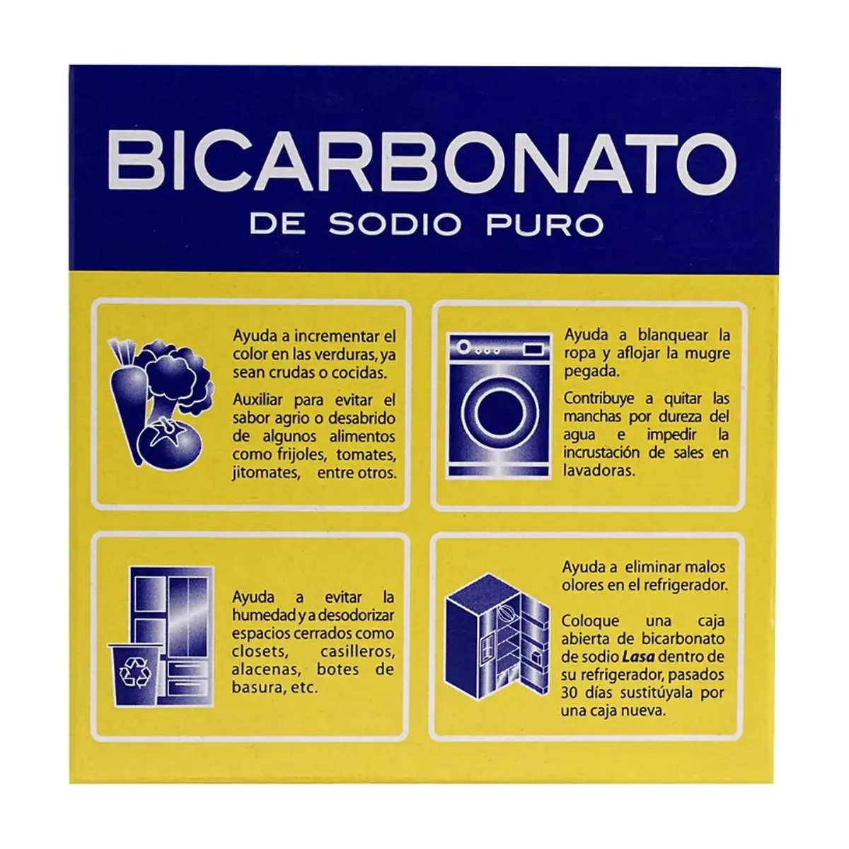 Bicarbonato de sodio puro Lasa (150 g / 5.29 oz) - Miniatura 3