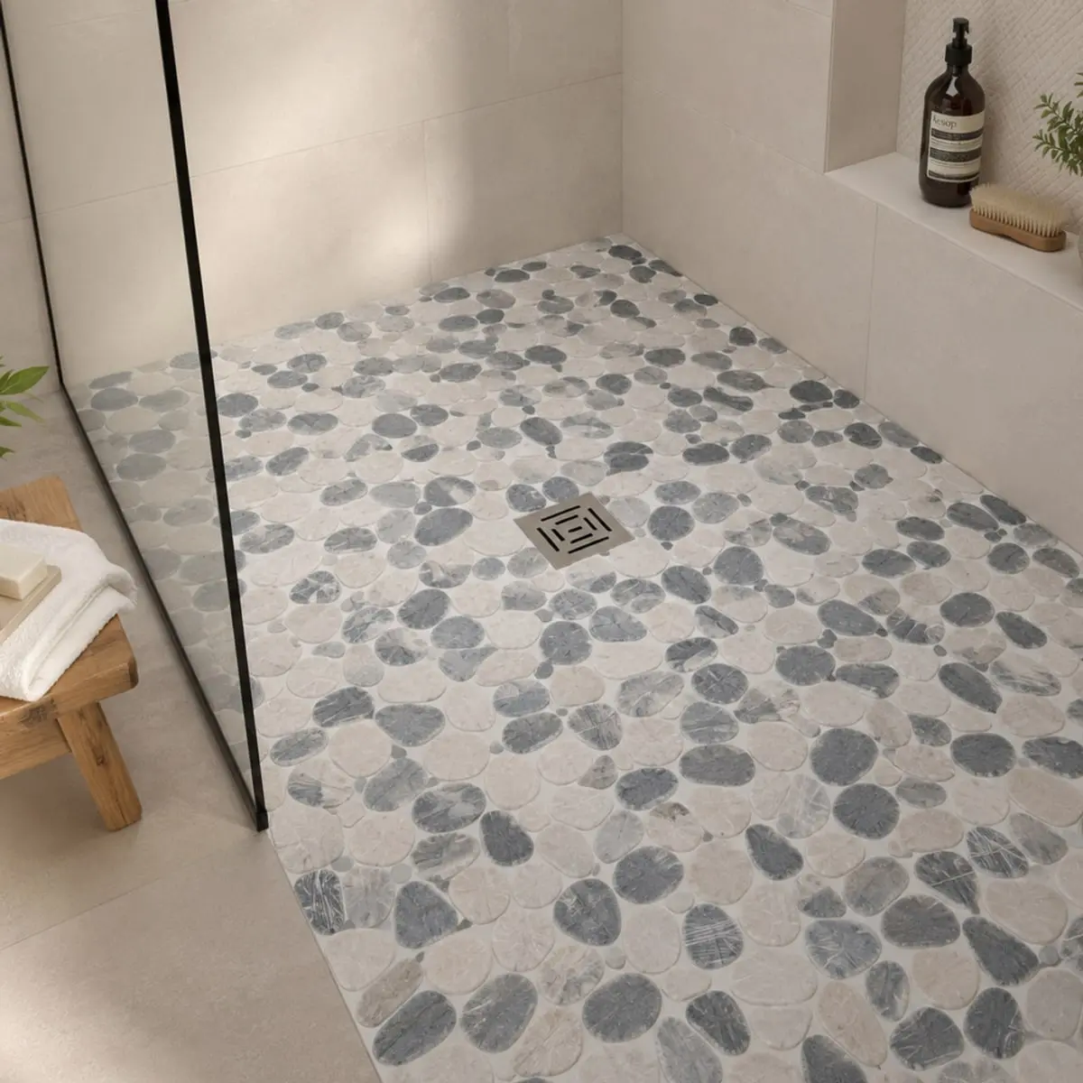 Caja de losas - Mosaico Montana Grey 27 x 27 cm – piedra natural Zeric (10 U) - Thumbnail 4