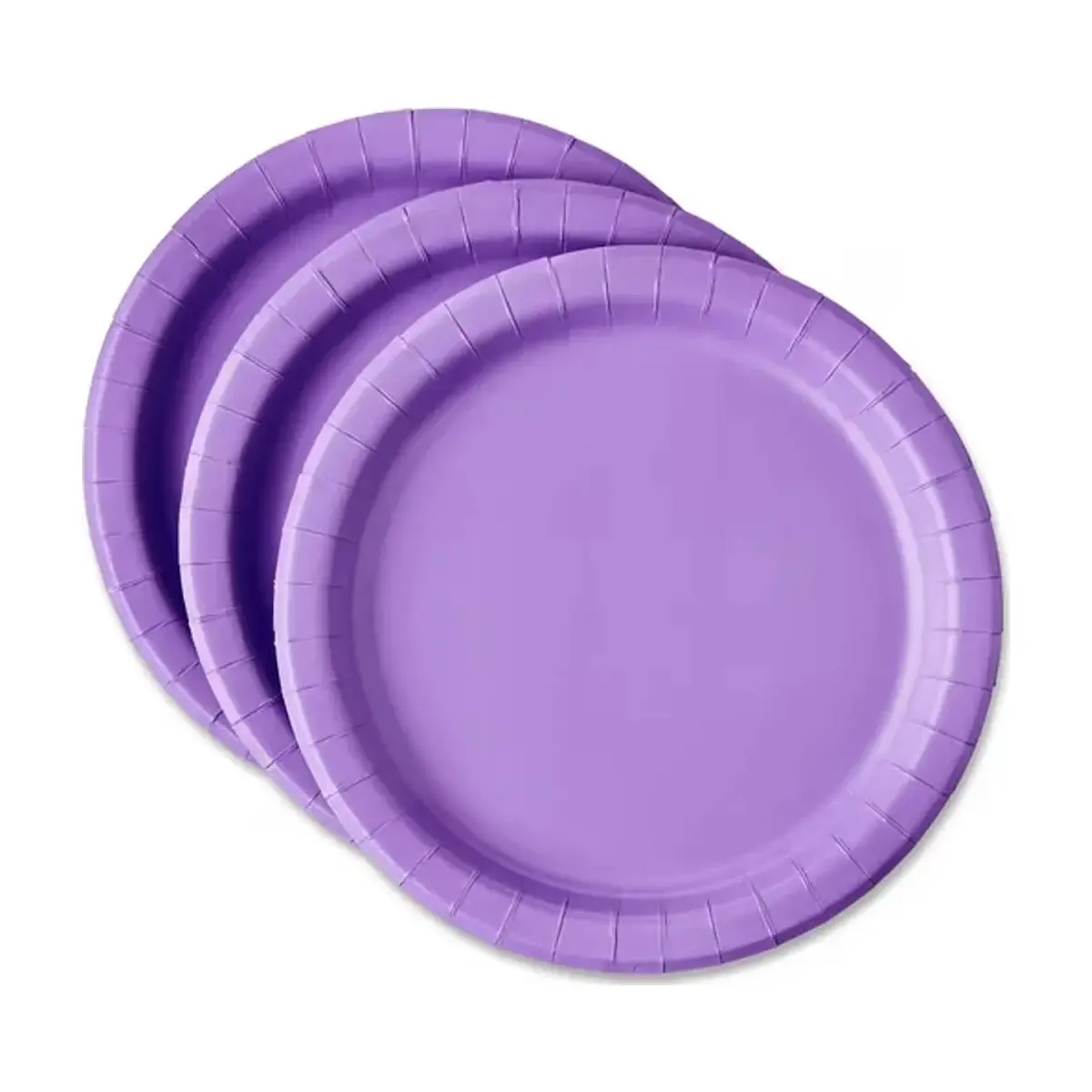 Platos desechables Morado