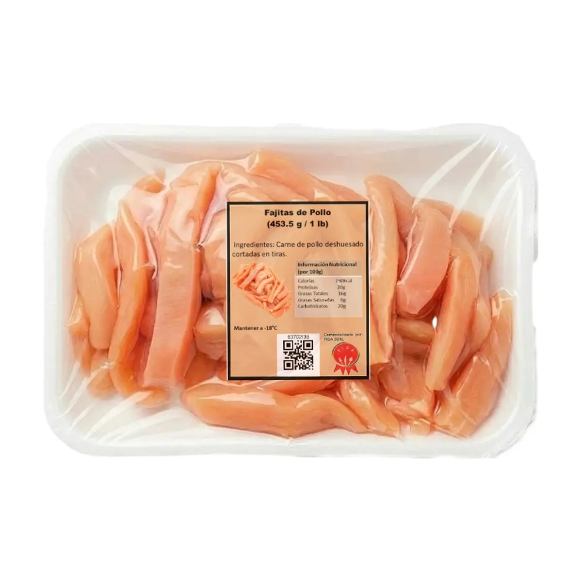 Fajitas de pollo Pida (453.5 g / 1 lb)