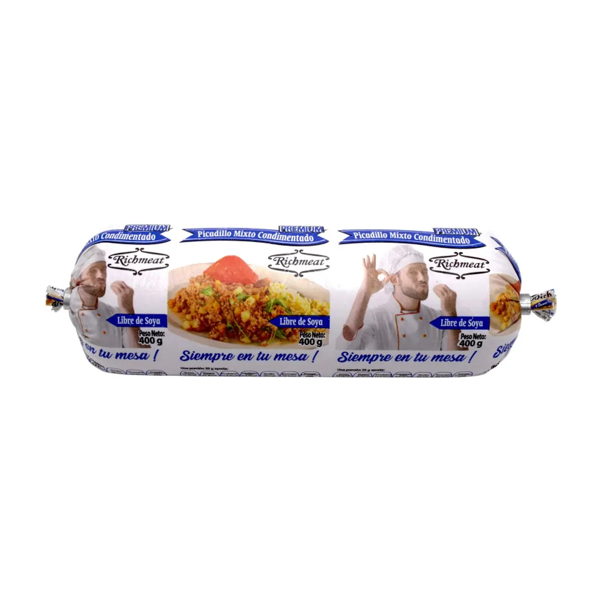 Picadillo mixto condimentado de pollo y cerdo El Cocinerito Richmeat (400 g / 14.10 oz)