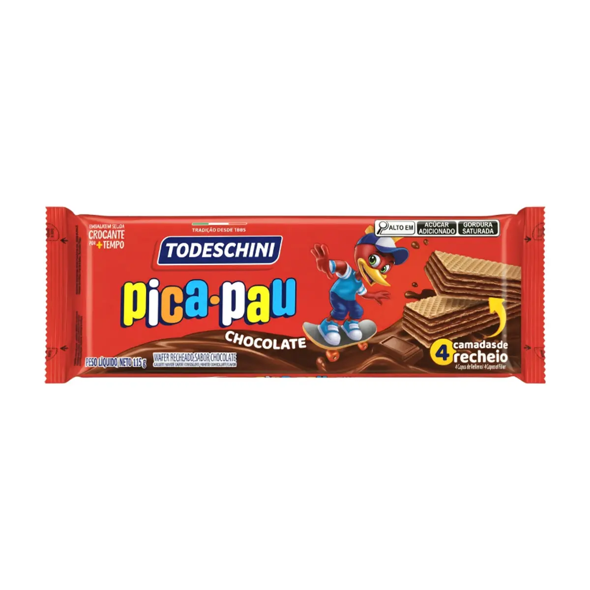 Sorbeto de chocolate pica-pau Todeschini (115 g / 4.06 oz)