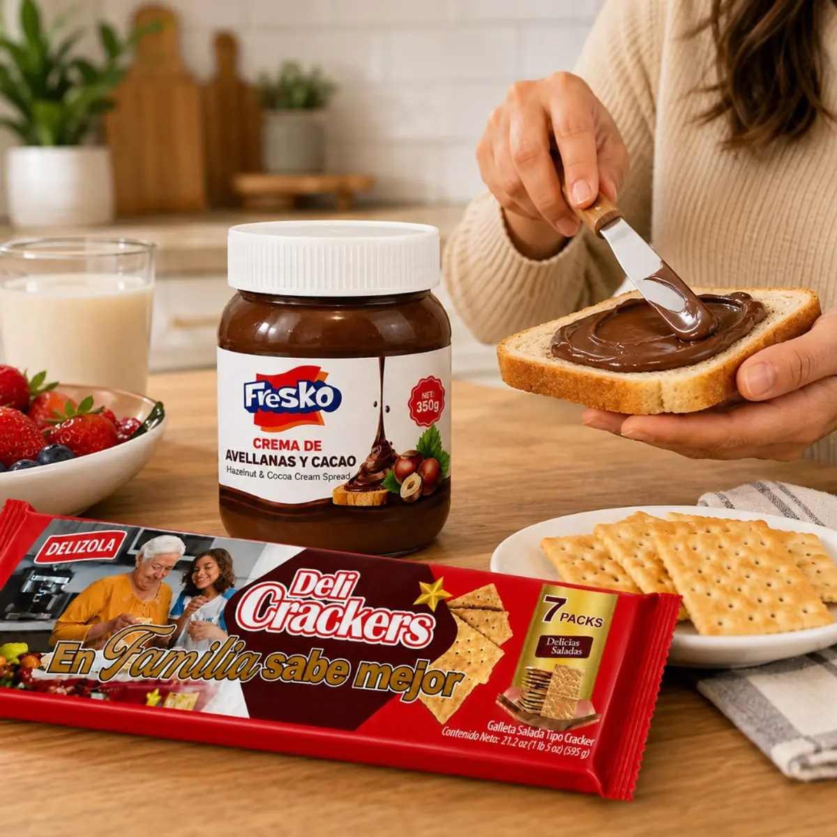 Galletas saladas Delizola + nutella Fresko - Miniatura 2