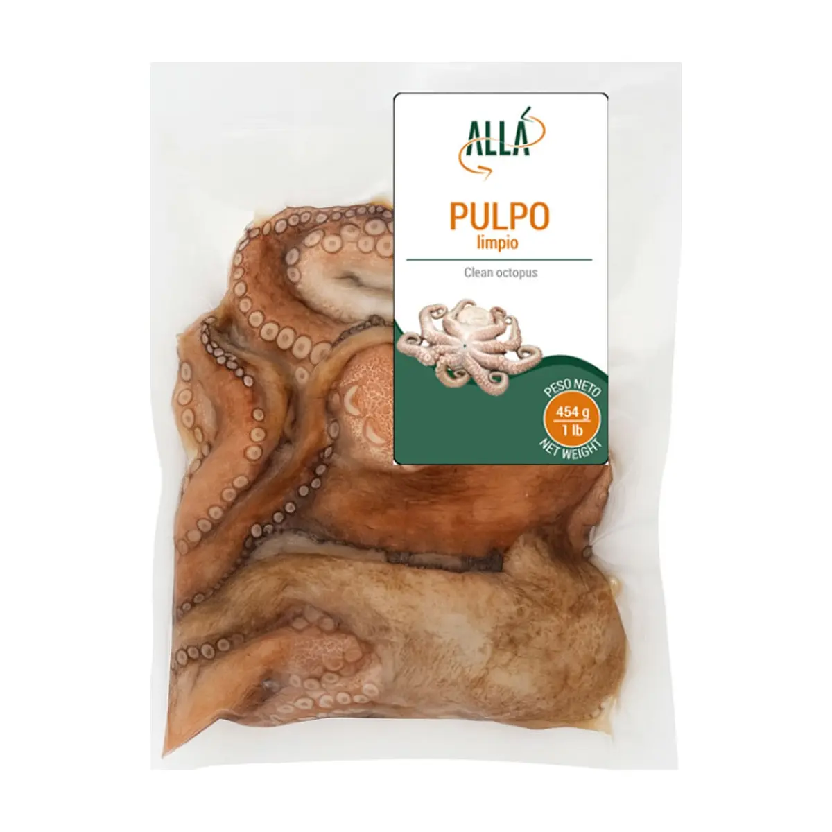 Pulpo limpio ALLÁ (454 g / 1 lb) - Thumbnail 2