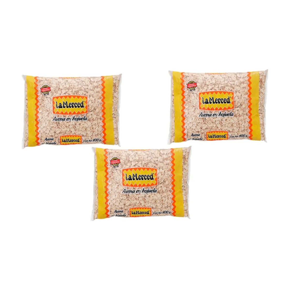 Avena en hojuela La Merced (3 x 400 g / 14.11 oz)