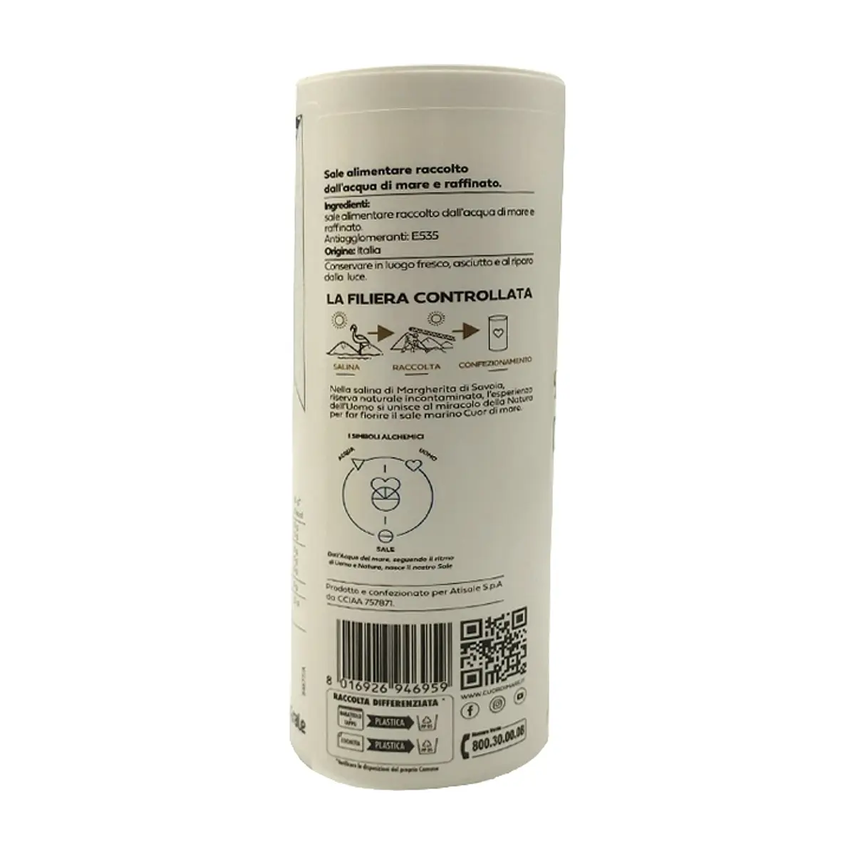 Salero con sal marina fina Cuor Di Mare (250 g / 8.81 oz) - Thumbnail 2