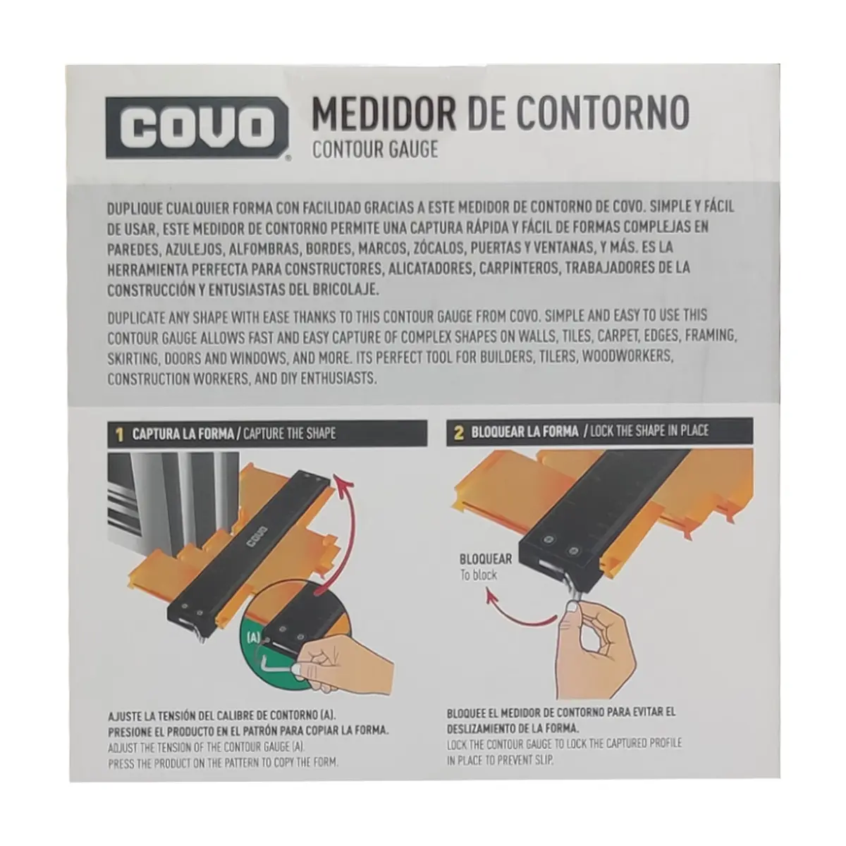 Medidor - copiador - de contorno 10'' Covo - Thumbnail 5