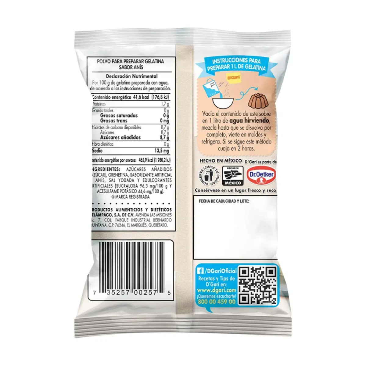 Gelatina de sabor anís D'Gari (120 g / 4.23 oz) - Thumbnail 6