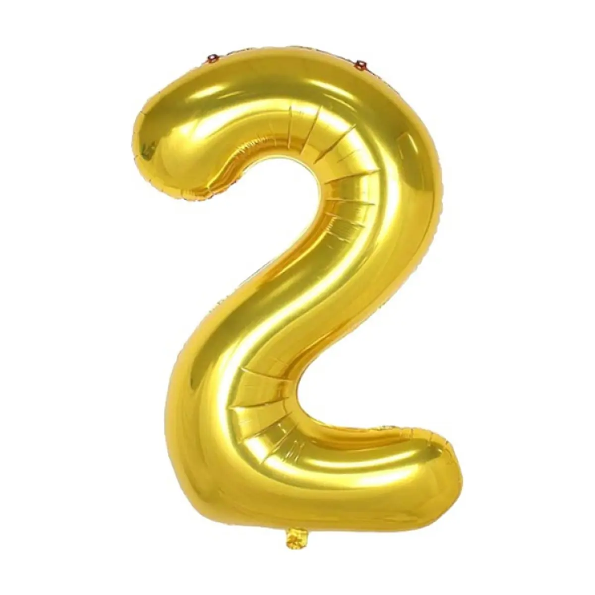Globo dorado Número 2 Balloon (16 pulgadas)