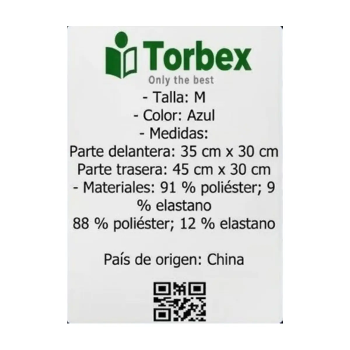 Short deportivo azul para hombre Torbex (Talla M) - Thumbnail 3