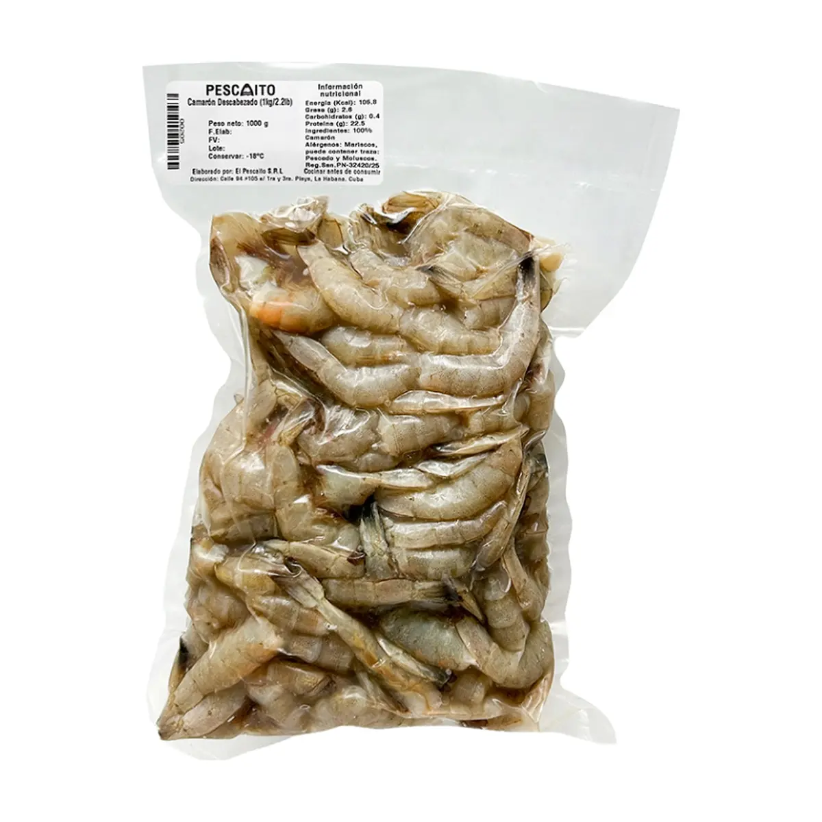 Camarón descabezado Pescaito (1 kg / 2.2 lb) - Thumbnail 2